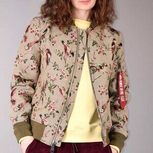 Alpha Industries L-2B Jacquard Bomber Jacket Sz XS